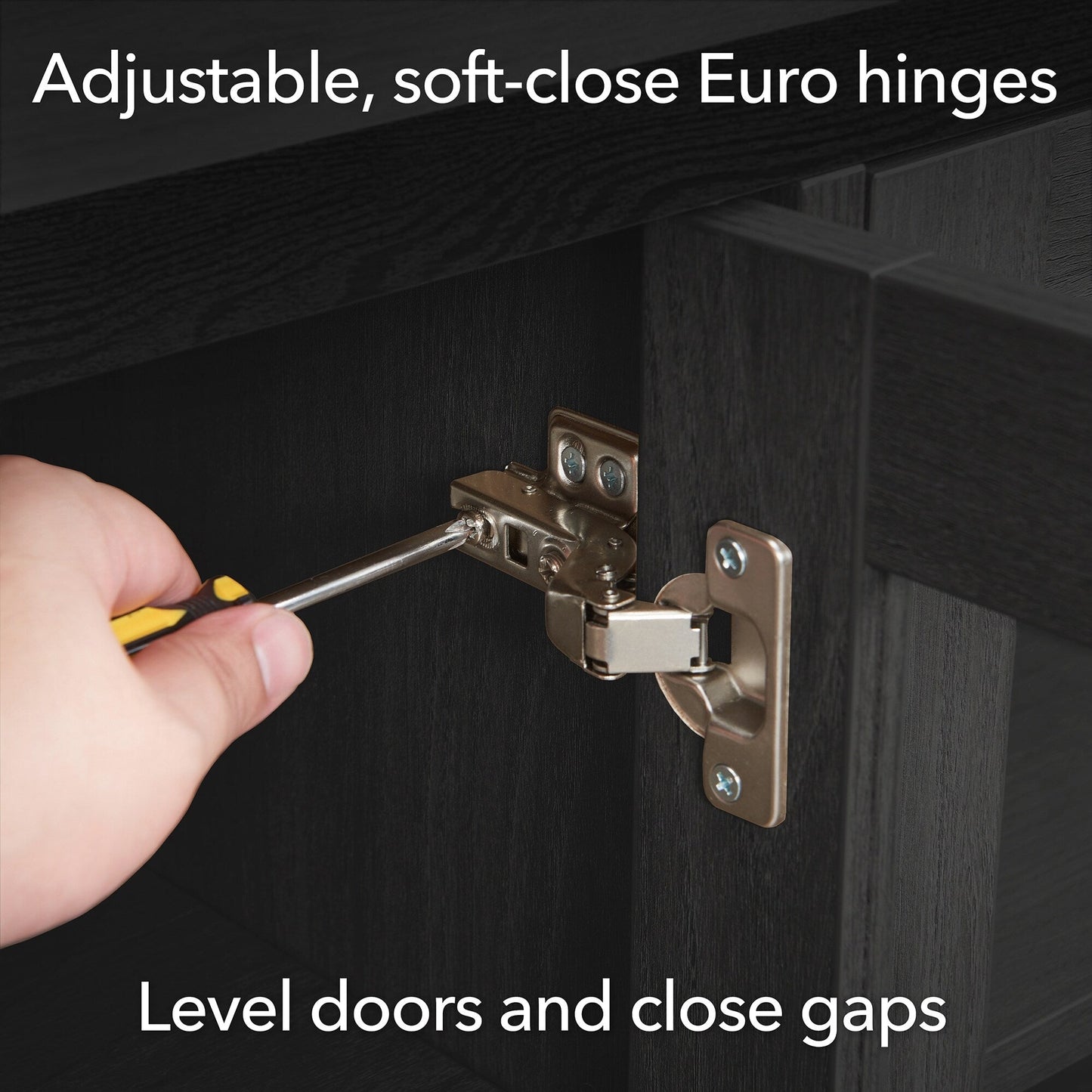 Meuble TV rectangulaire Tillman pour téléviseurs jusqu'à 75