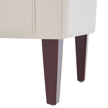 Banc de rangement rembourré, banc d'entrée avec dessus rabattable touffeté, 50,4 pouces