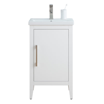 Meuble-lavabo simple Vanity Art 20, 24 ou 30 avec dessus en céramique