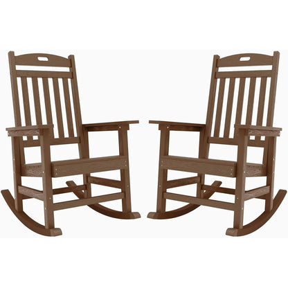 Chaise à bascule d'extérieur toutes saisons WINSOON, lot de 2