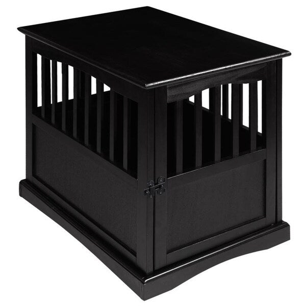 Table d'appoint en bois pour cage pour animaux de compagnie avec porte verrouillable