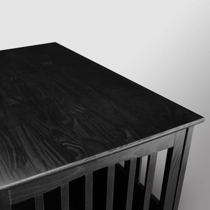 Table d'appoint en bois pour cage pour animaux de compagnie avec porte verrouillable