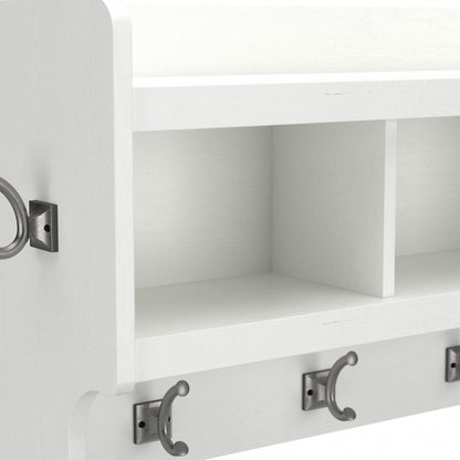 Porte-manteau mural Woodland 40 W avec étagère par Bush Furniture