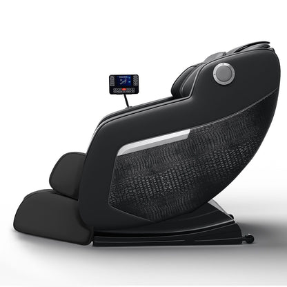 Fauteuil inclinable de massage à gravité zéro avec massage complet du corps, chauffage et audio Bluetooth intégré