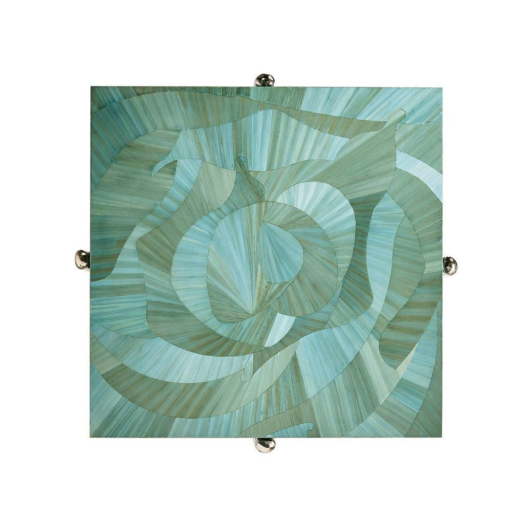 Table d'appoint carrée Aqua Mist