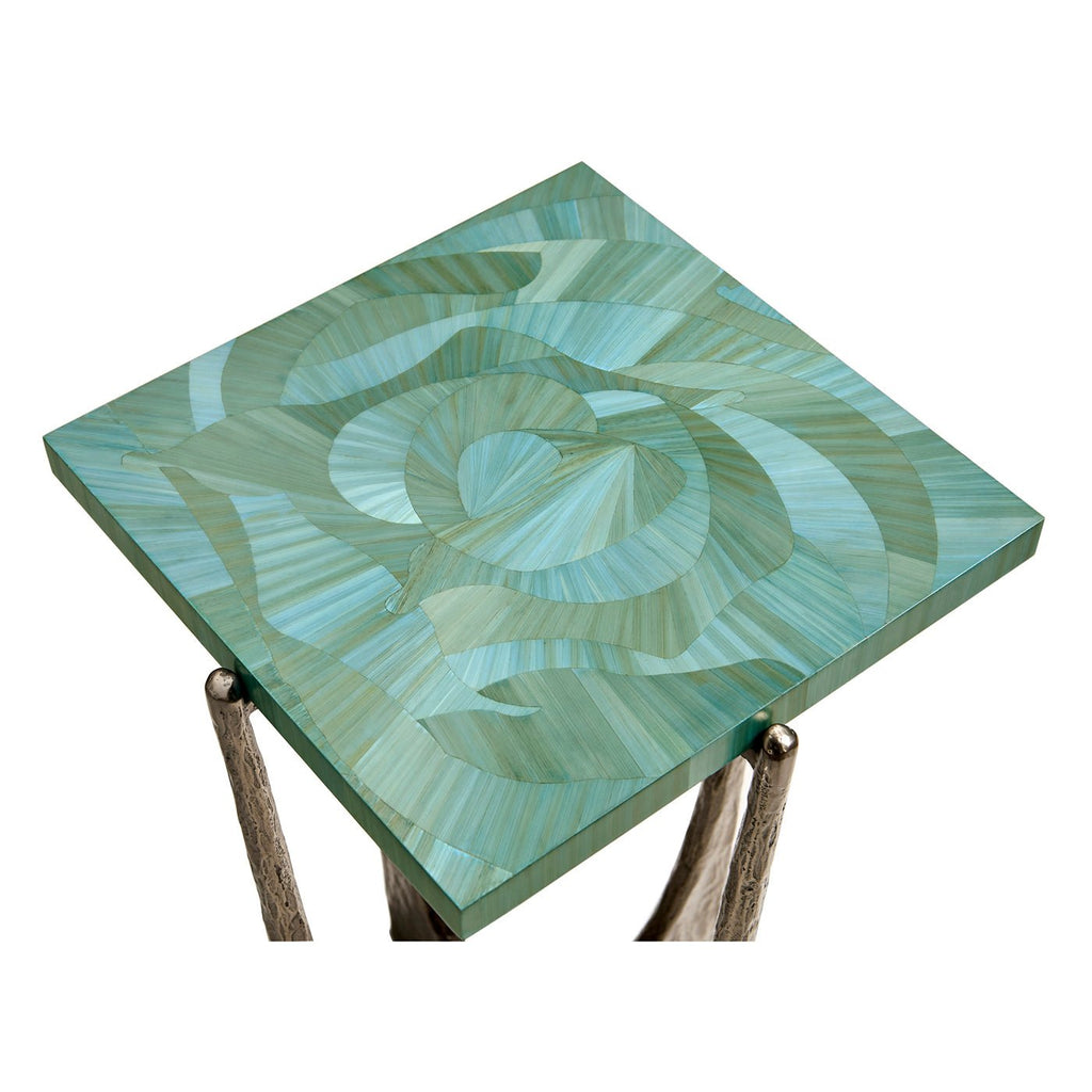 Table d'appoint carrée Aqua Mist