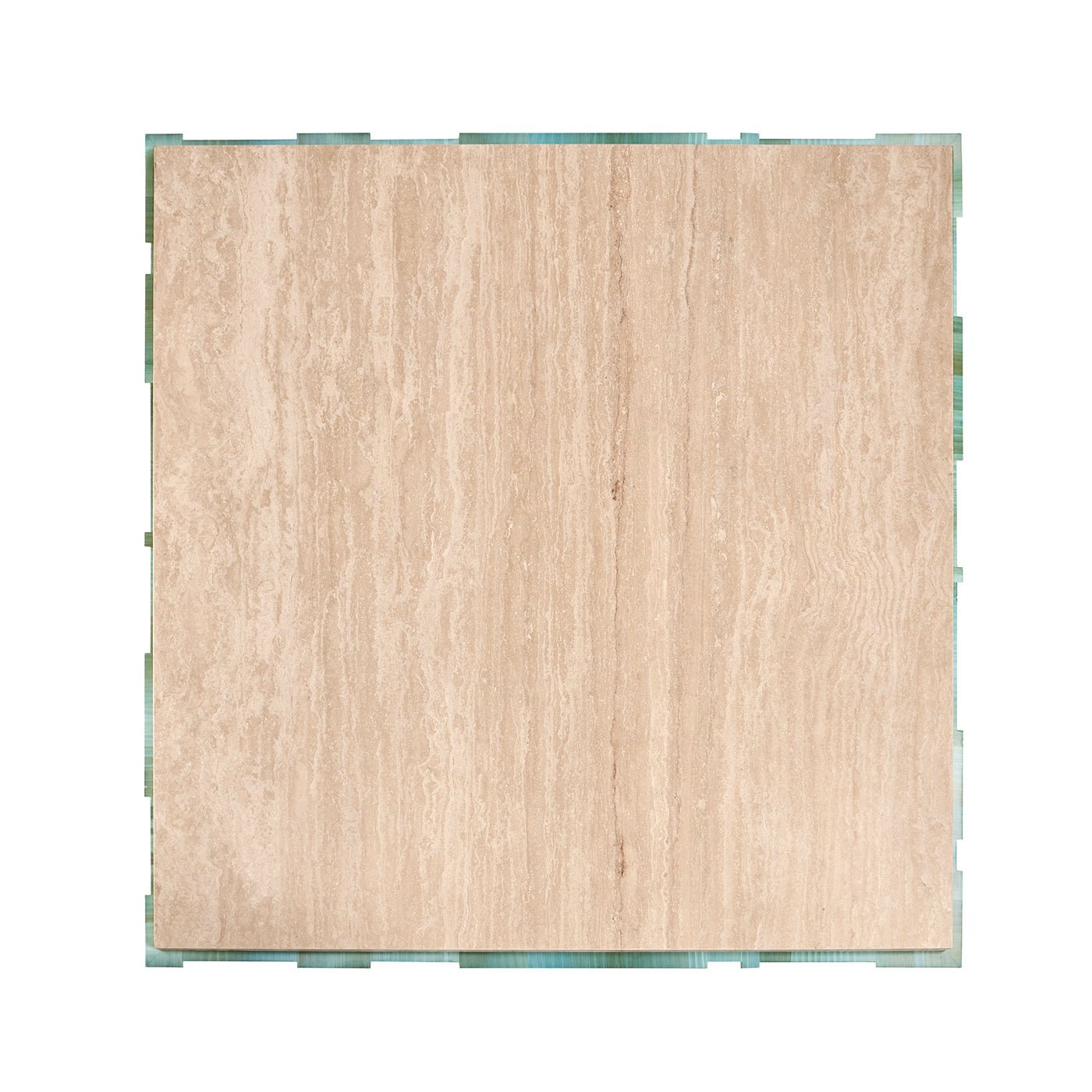 Table basse carrée en marbre Aqua Mist