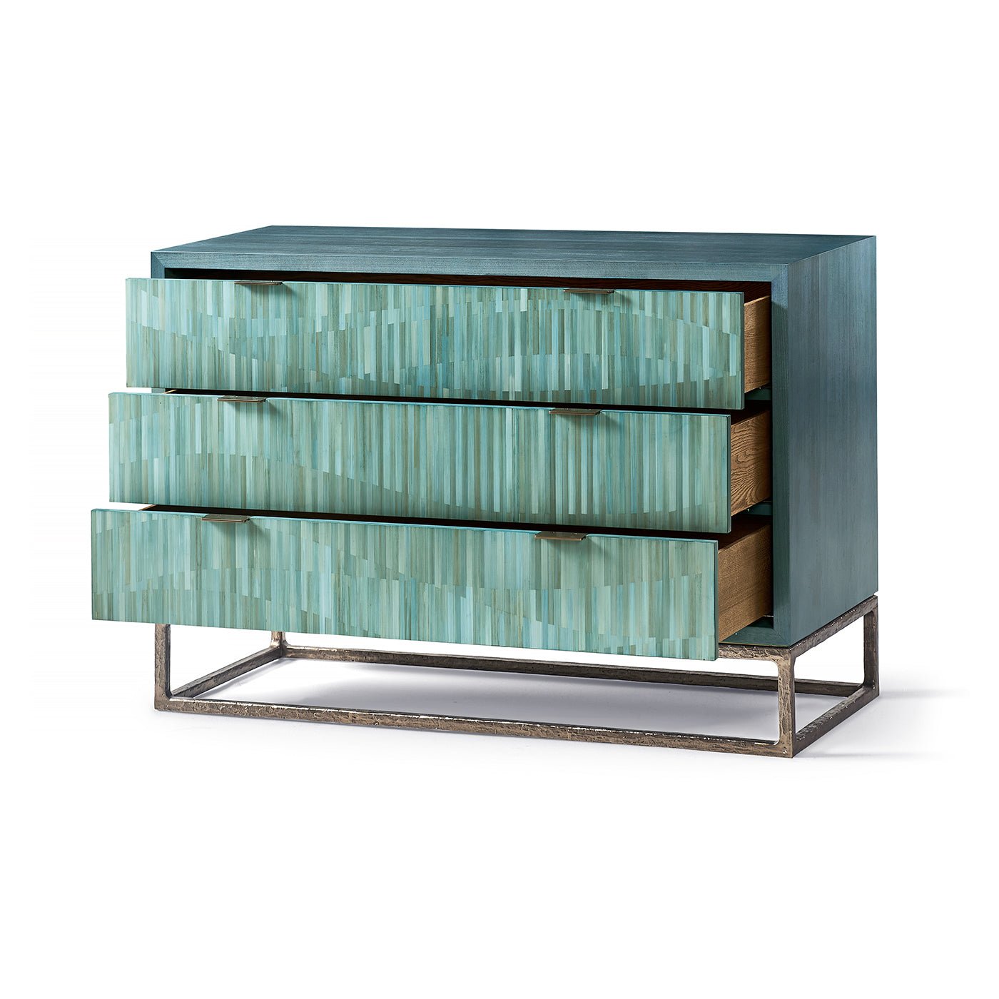 Commode à trois tiroirs Aqua Mist