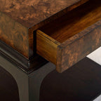 Table d'appoint Art déco en ronce de noyer