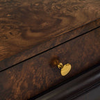 Table d'appoint Art déco en ronce de noyer