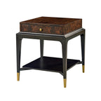 Table d'appoint Art déco en ronce de noyer