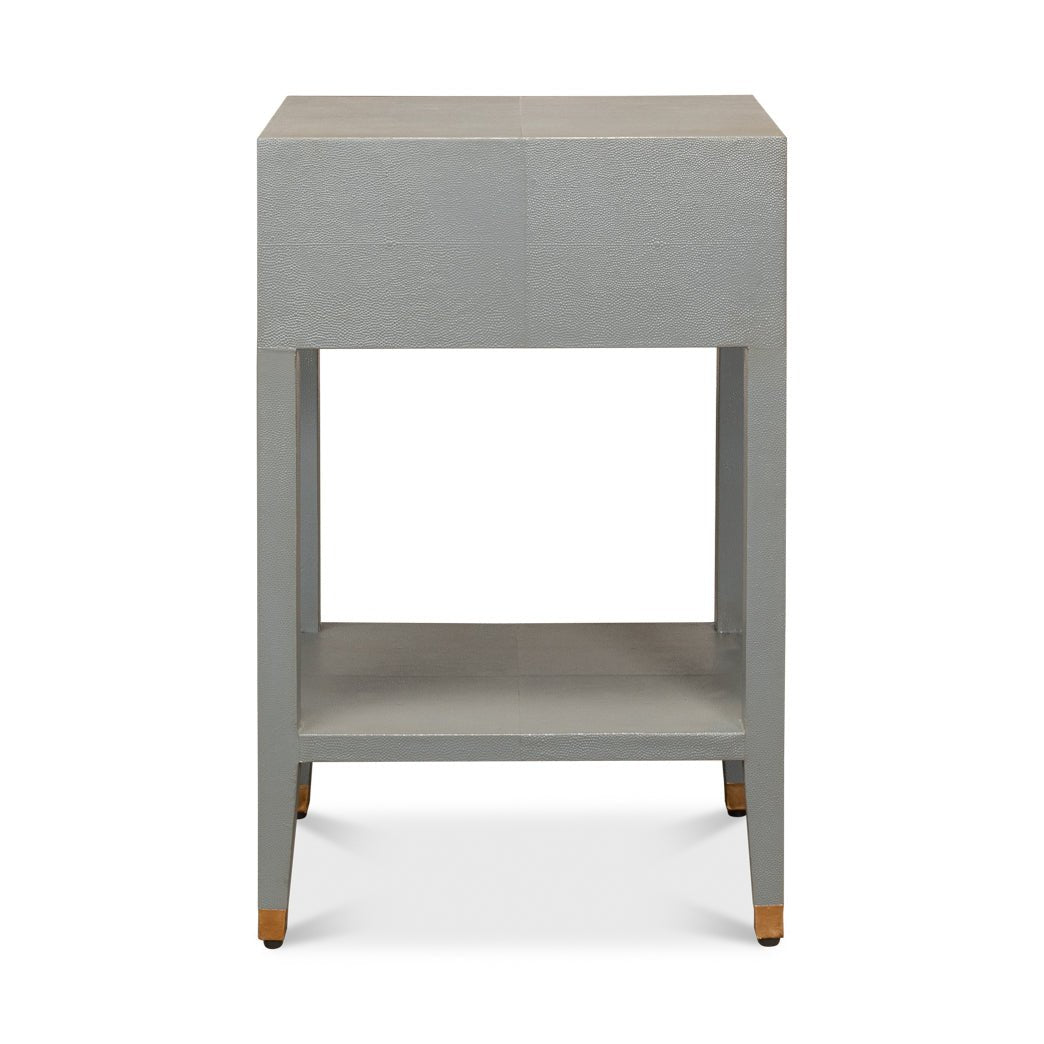 Table de chevet Art Déco grise