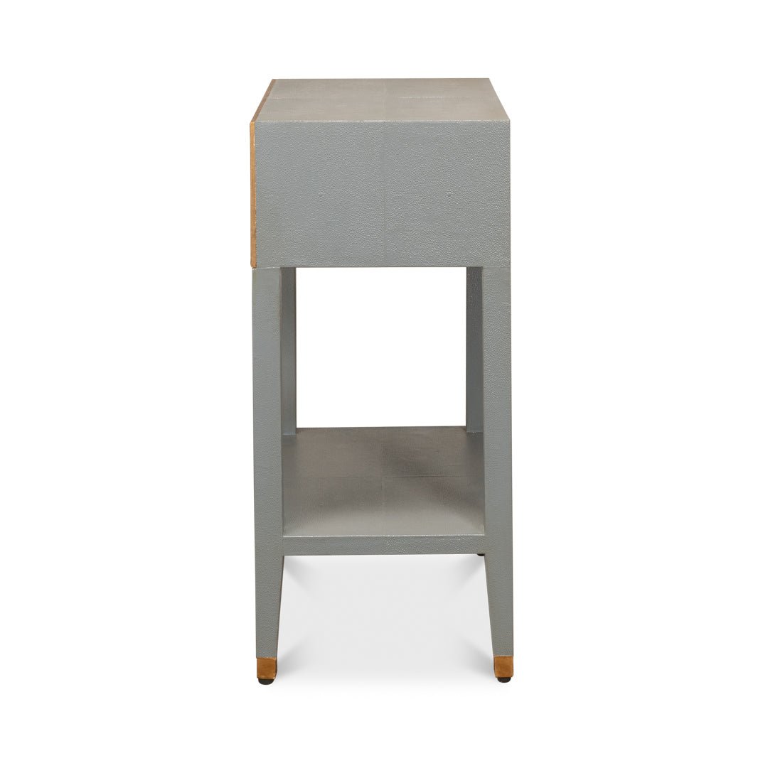 Table de chevet Art Déco grise