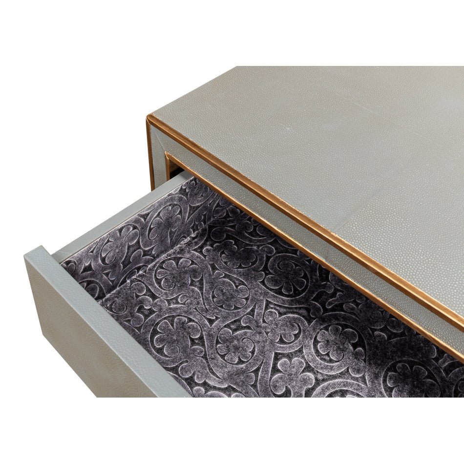Table de chevet Art Déco grise
