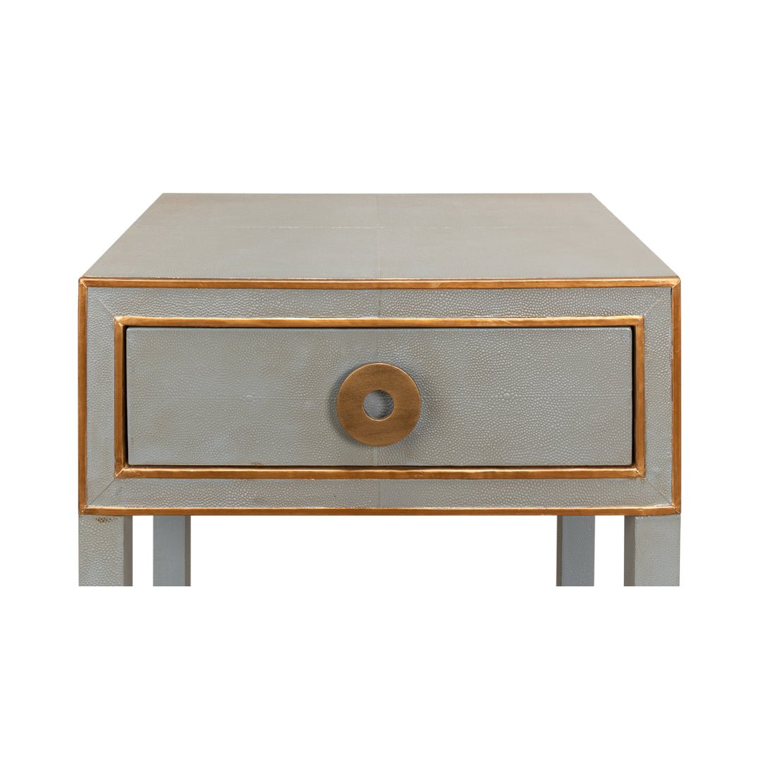 Table de chevet Art Déco grise