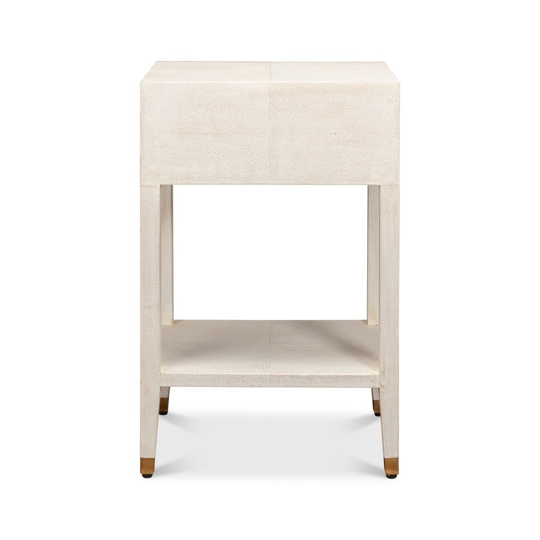 Table de chevet blanche Art déco