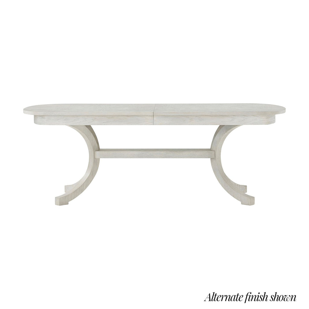 Table à manger côtière en chêne brun 