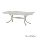 Table à manger côtière en chêne brun 