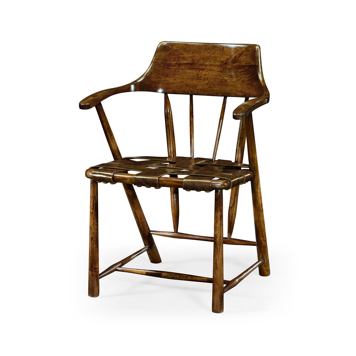Fauteuil capitaine - Finition noyer