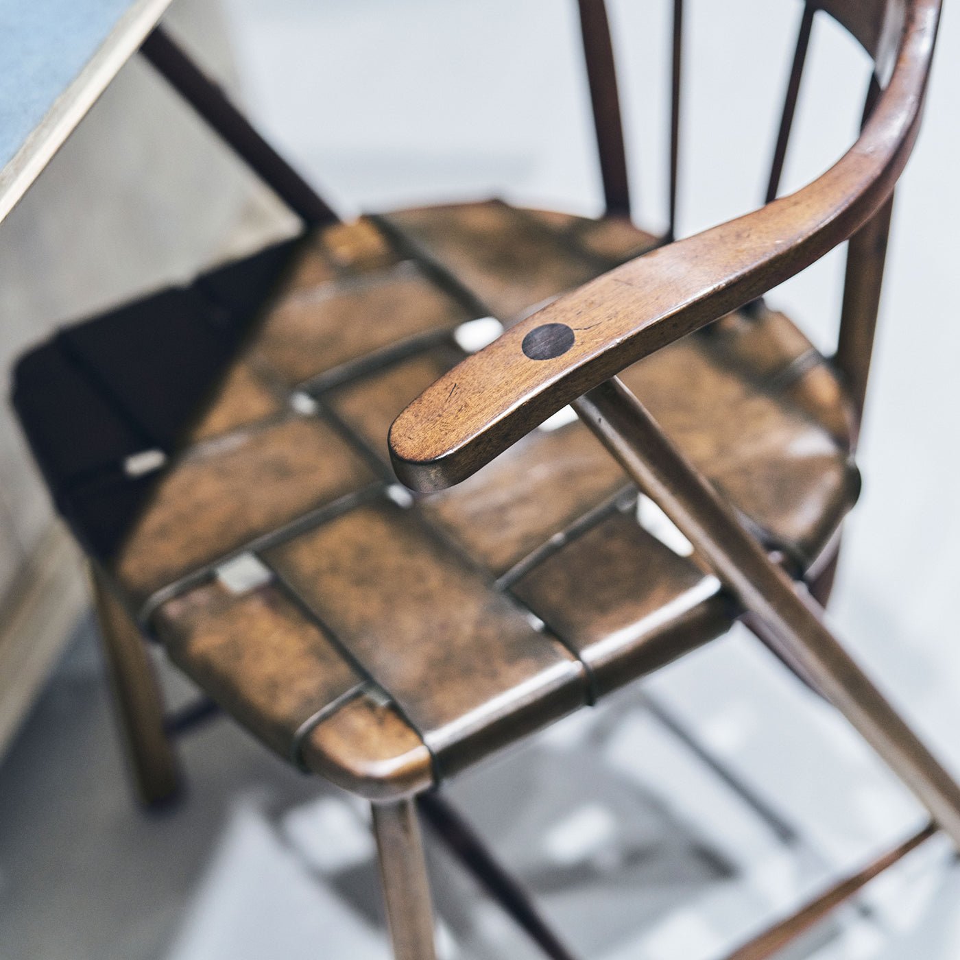 Fauteuil capitaine - Finition noyer