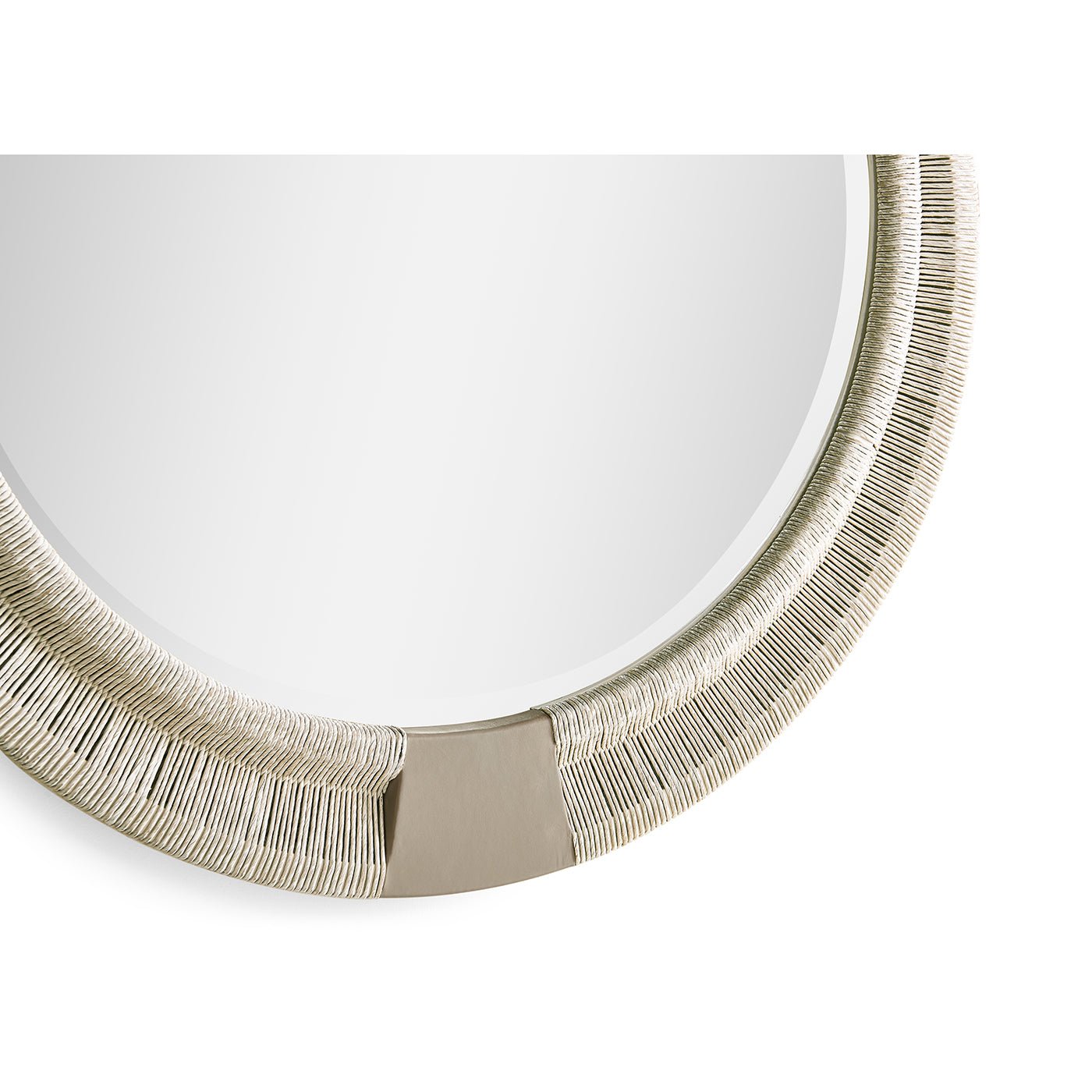 Miroir moderne organique en corde danoise