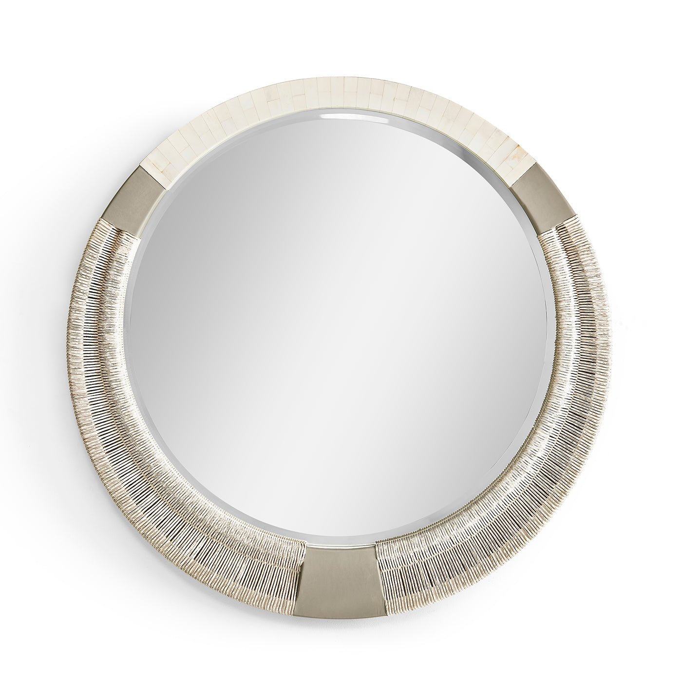 Miroir moderne organique en corde danoise