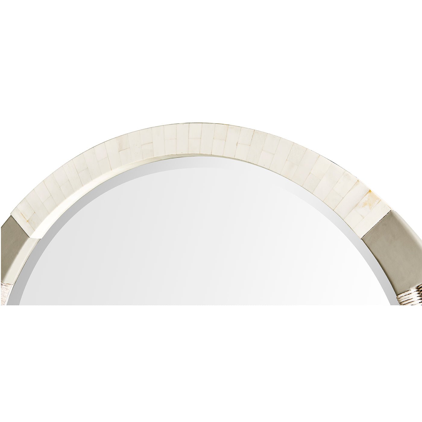 Miroir moderne organique en corde danoise