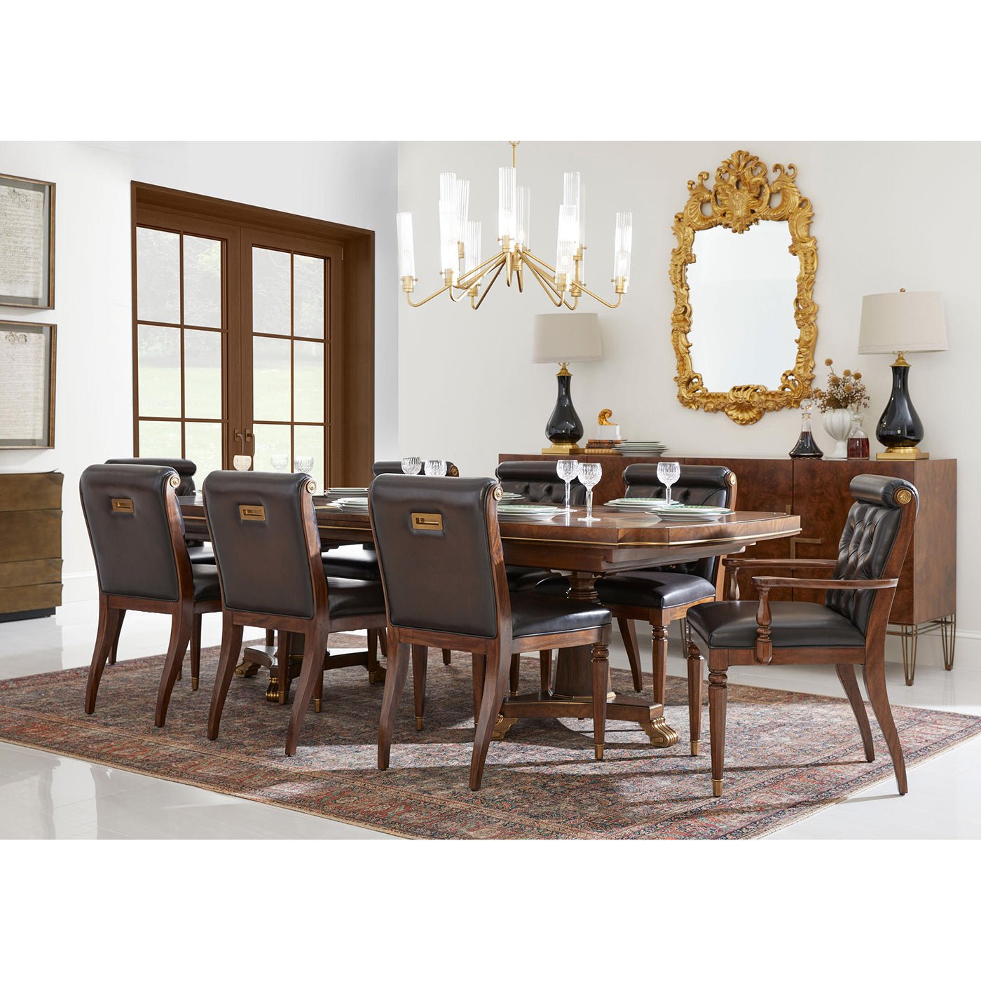 Table à manger extensible traditionnelle anglaise