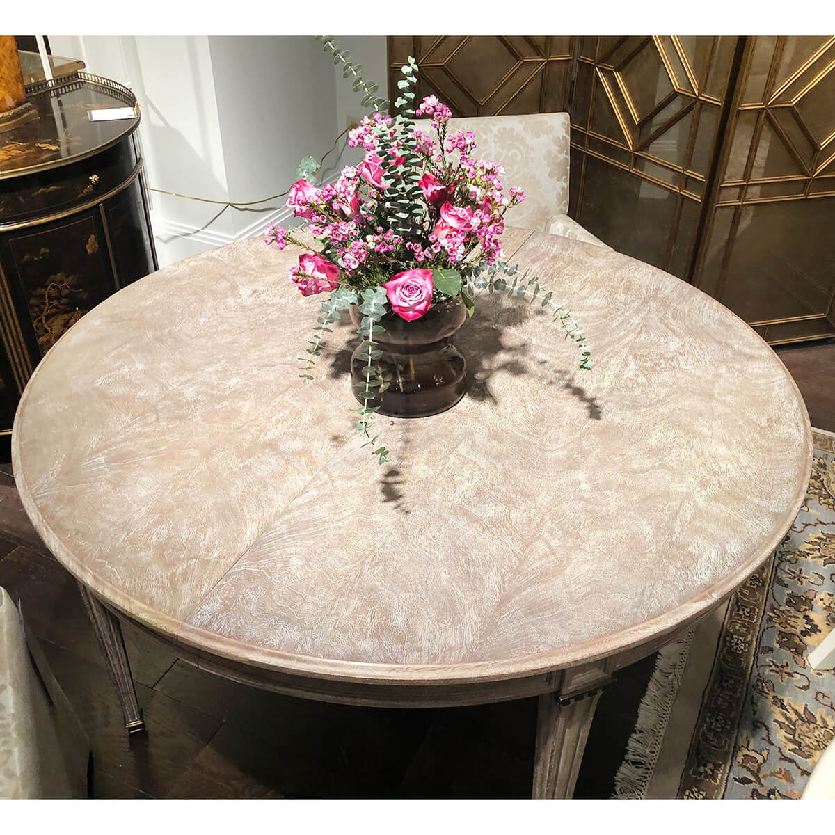 Table à manger extensible néoclassique française