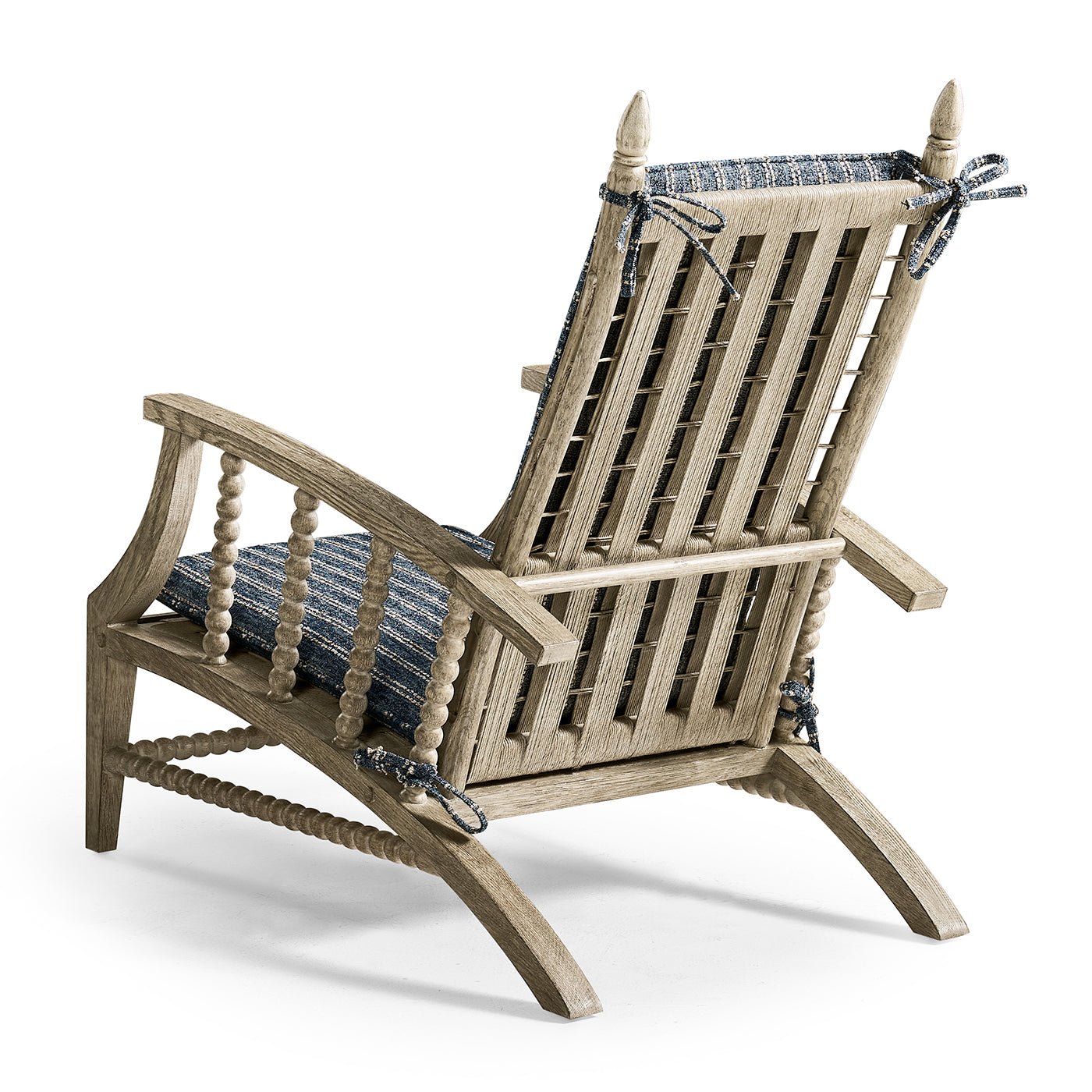 Fauteuil de salon de campagne en chêne grisé