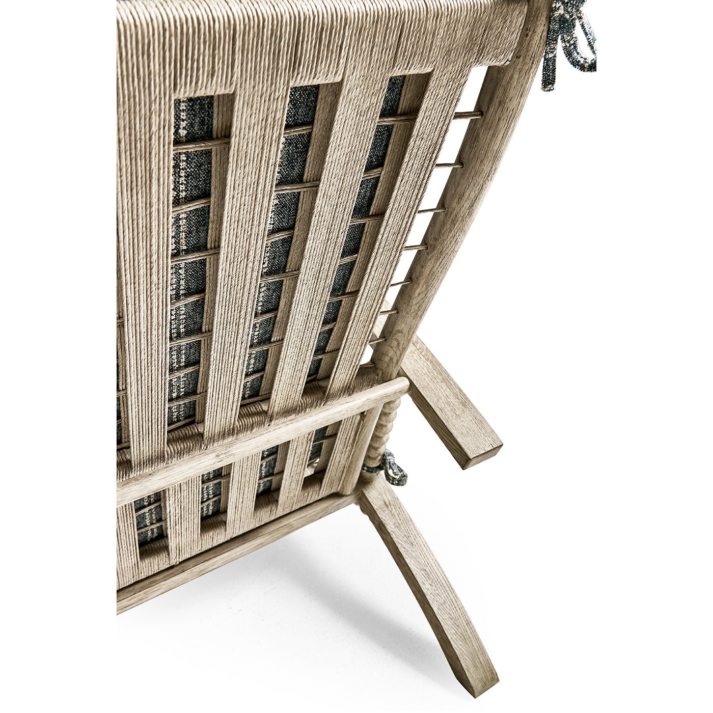 Fauteuil de salon de campagne en chêne grisé