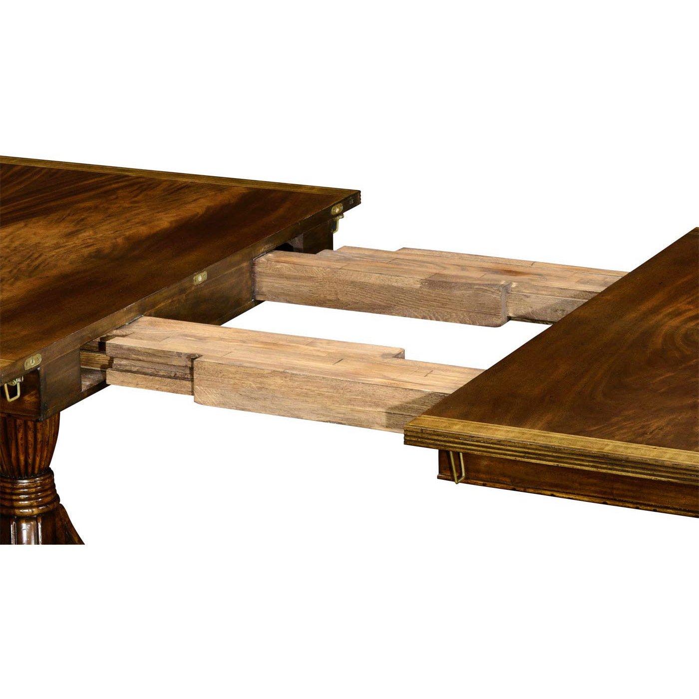 Grande table à manger extensible de style Régence