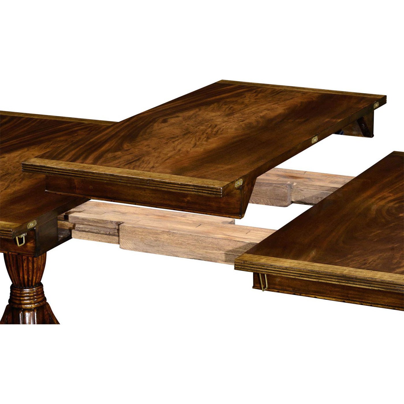Grande table à manger extensible de style Régence