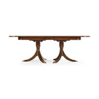 Grande table à manger extensible de style Régence