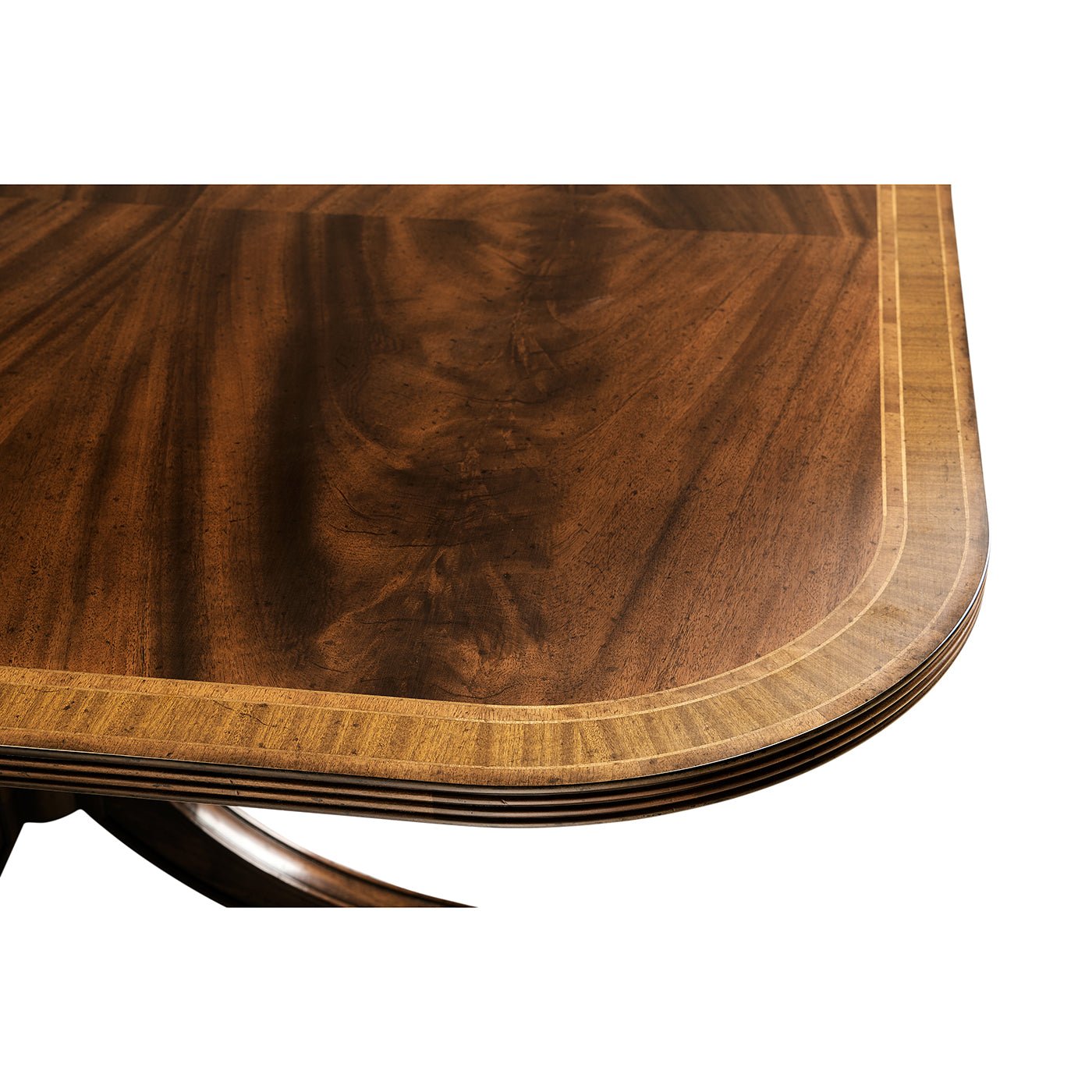 Grande table à manger extensible de style Régence
