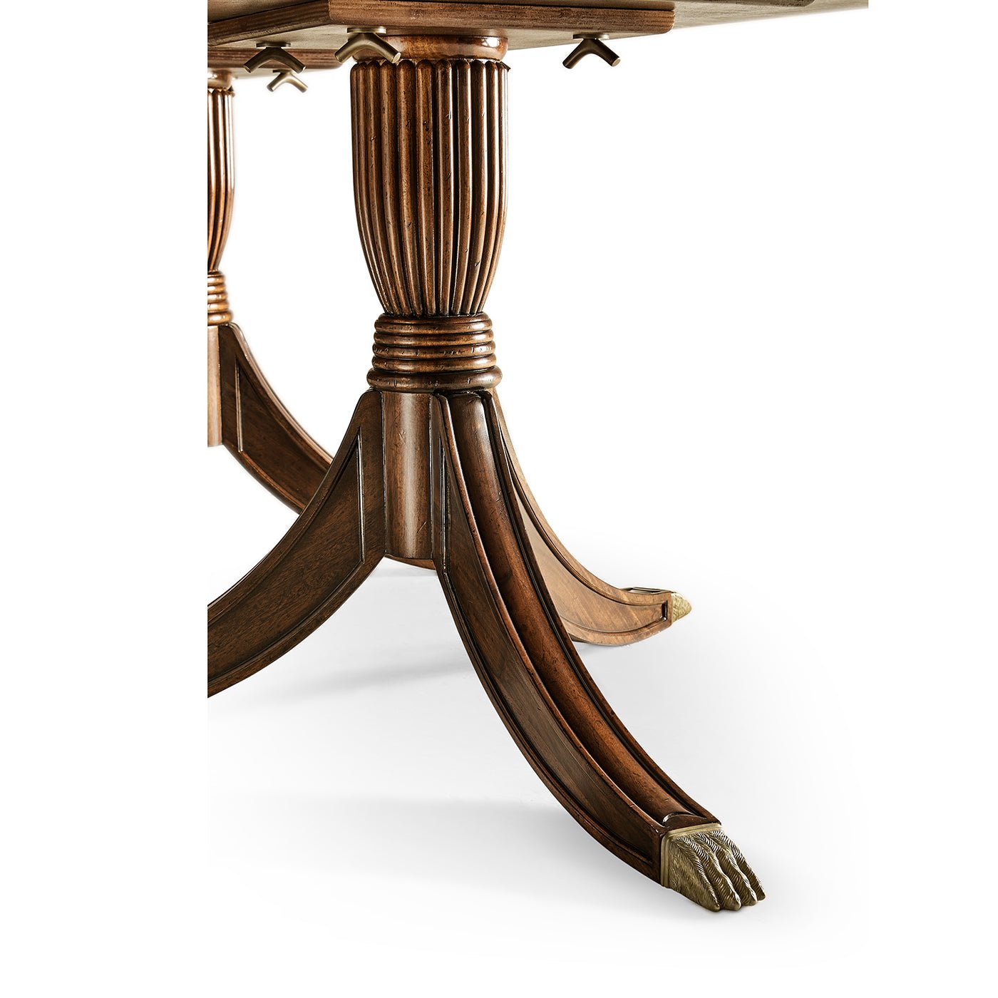 Grande table à manger extensible de style Régence