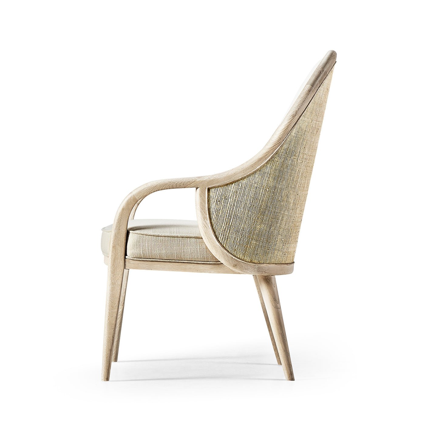 Fauteuil de salle à manger rembourré de style côtier moderne