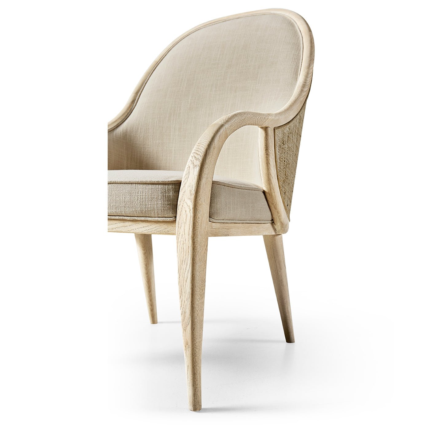 Fauteuil de salle à manger rembourré de style côtier moderne
