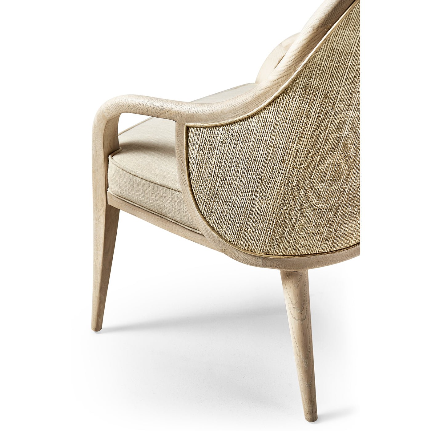 Fauteuil de salle à manger rembourré de style côtier moderne