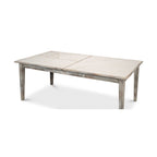 Table extensible peinte en gris néoclassique