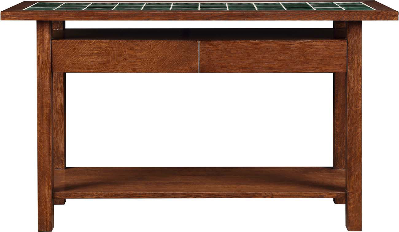 Table console avec plateau en carrelage