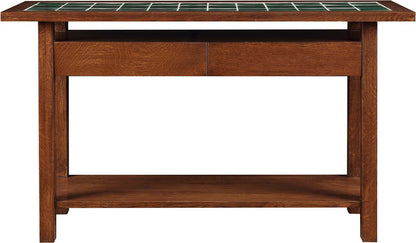 Table console avec plateau en carrelage