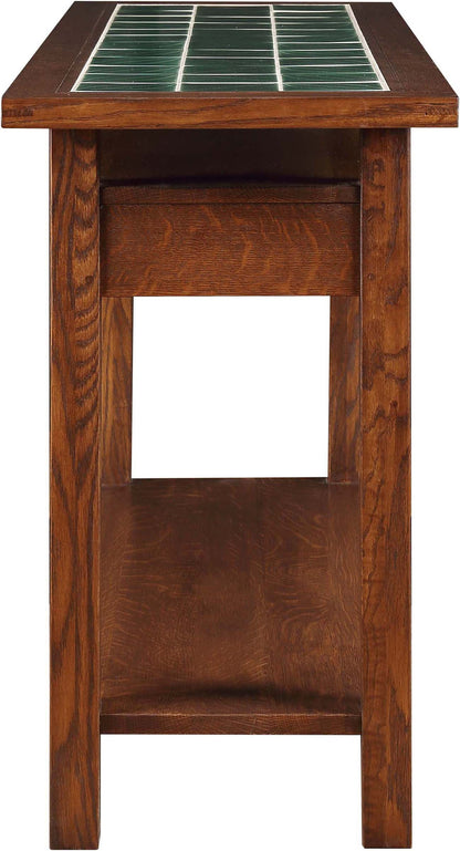 Table console avec plateau en carrelage