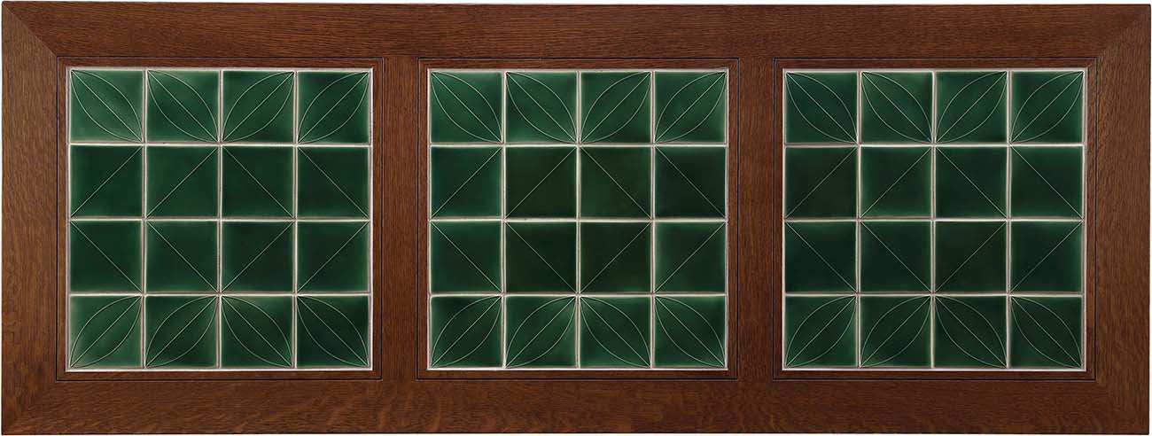 Table basse avec plateau en carrelage