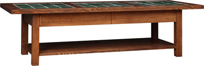 Table basse avec plateau en carrelage