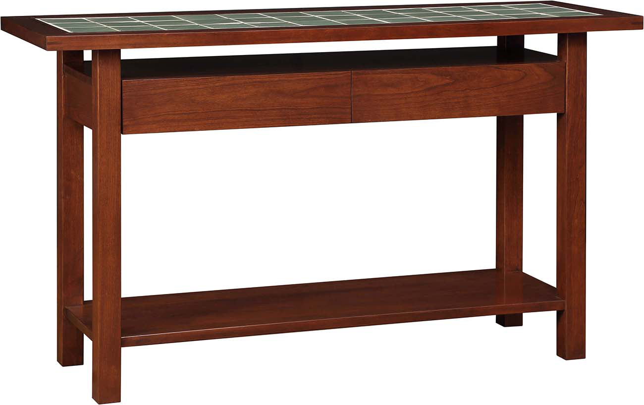 Table console avec plateau en carrelage