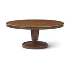 Table à manger ronde de style Régence de 72 pouces