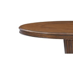 Table à manger ronde de style Régence de 72 pouces