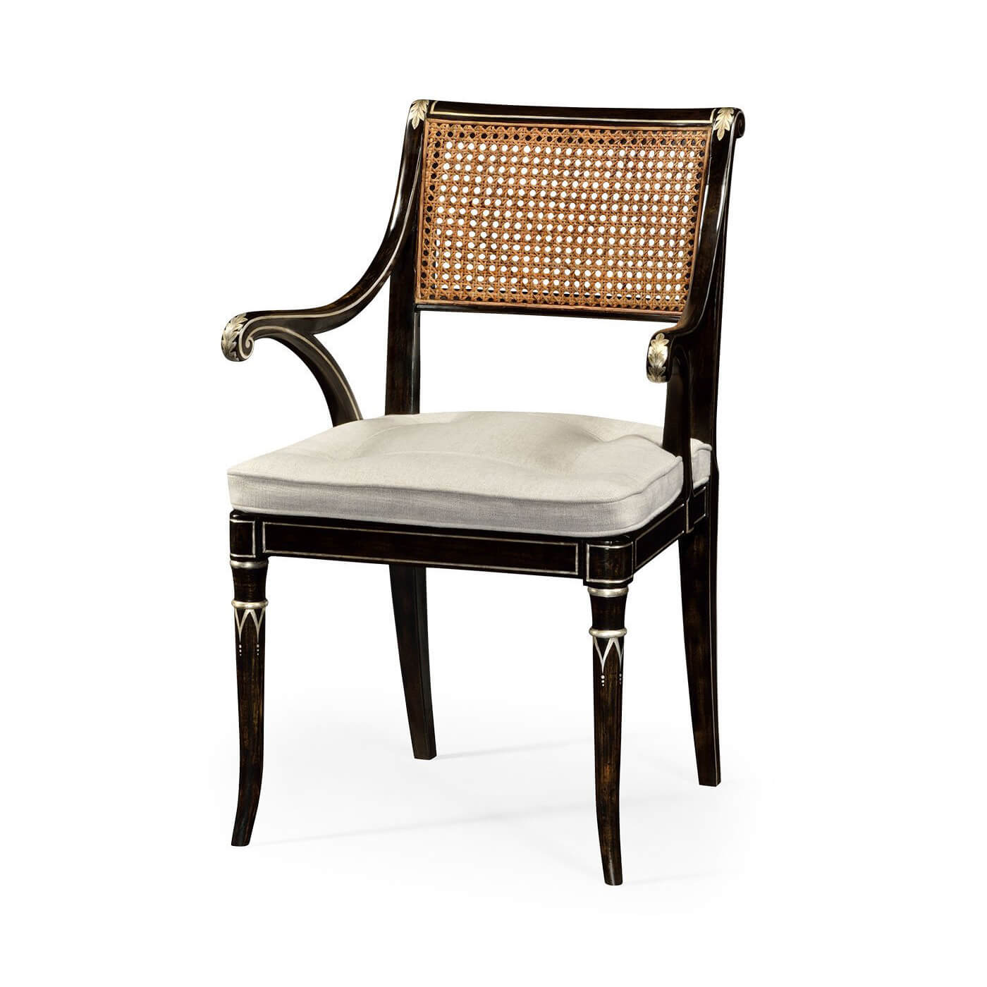 Fauteuil peint de style Régence