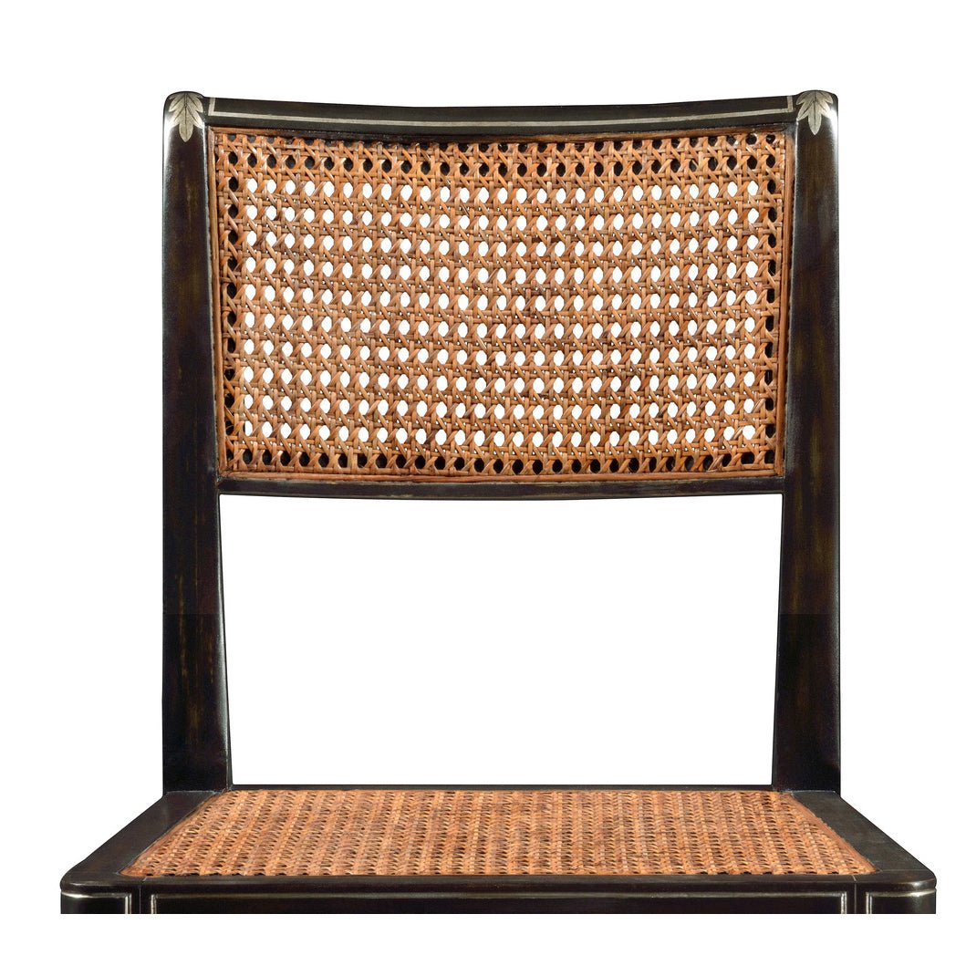 Chaise de salle à manger peinte de style Régence